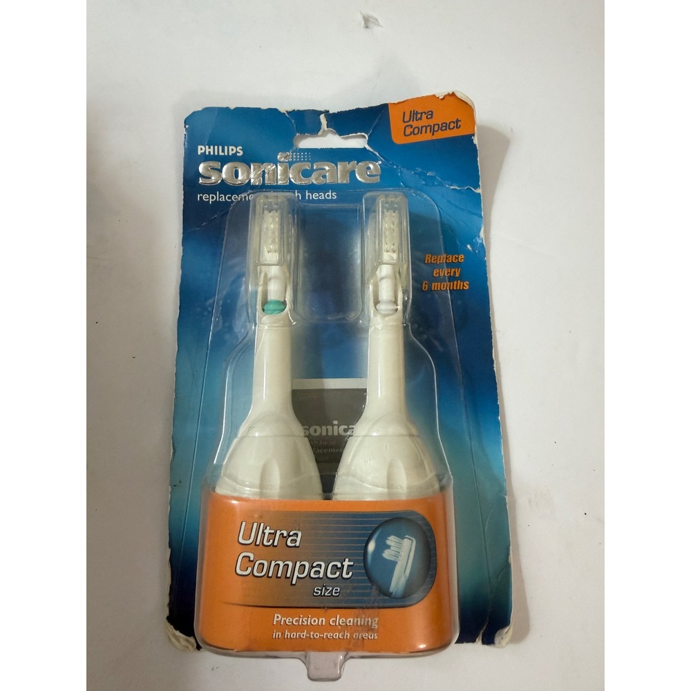 Philips Sonicare Ultra Compact Replacement Brush Heads 2 Pack White 4000 Series